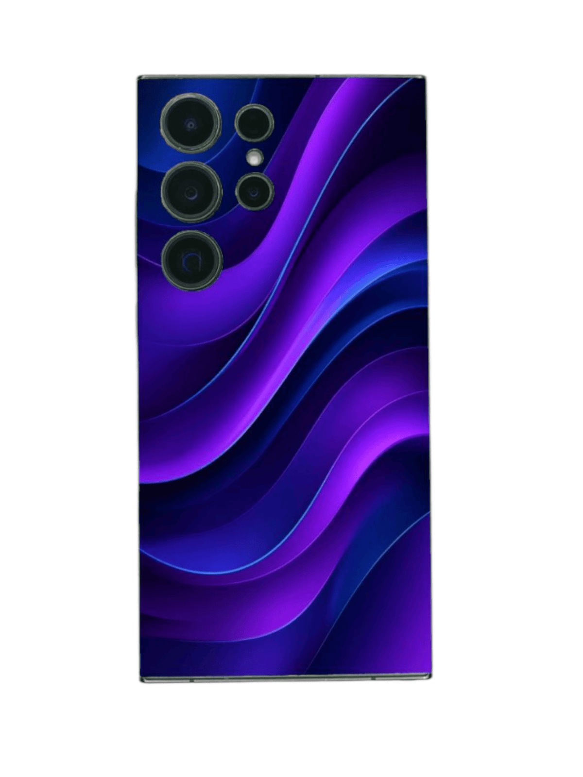 Violetti ja sininen aallonmuotoinen design