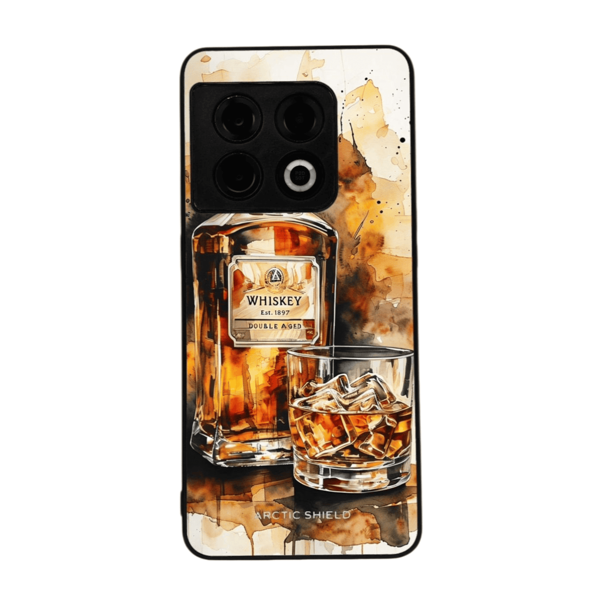 OnePlus Nord 4 kuori – viskilasi ja pullo