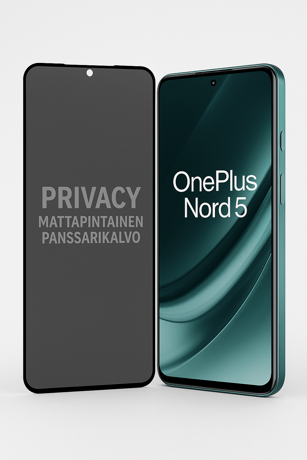 OnePlus Nord 5 mattapintainen privacy panssarikalvo – estää sivukatselut ja heijastukset