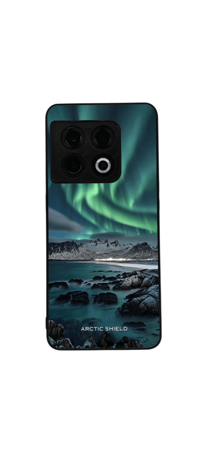 OnePlus Nord CE 2 Arctic Shield -suojakuori – vihreät revontulet, vuoristo