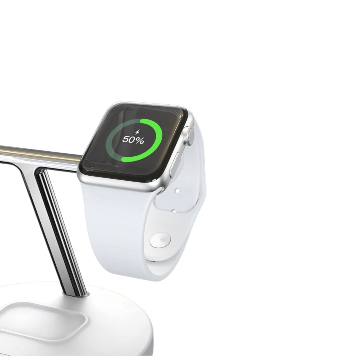 Apple Watch laturi iPhone-yhteensopivassa MagSafe-lataustelineessä
