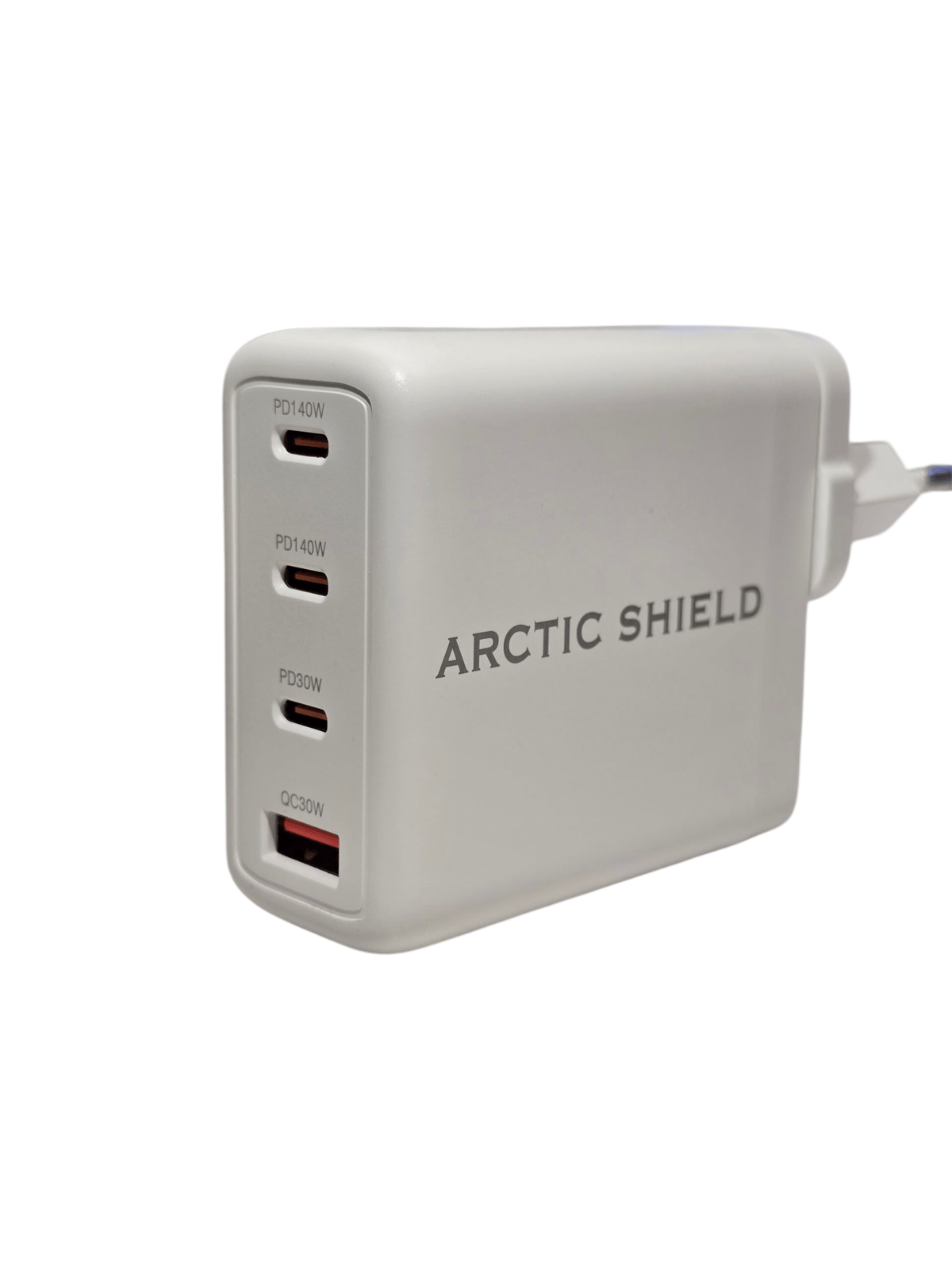 Arctic Shield erittäin tehokas 140W USB-C PD GaN laturi viistosta