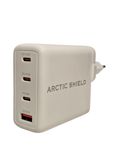 Arctic Shield erittäin tehokas 140W USB-C PD GaN laturi edestä