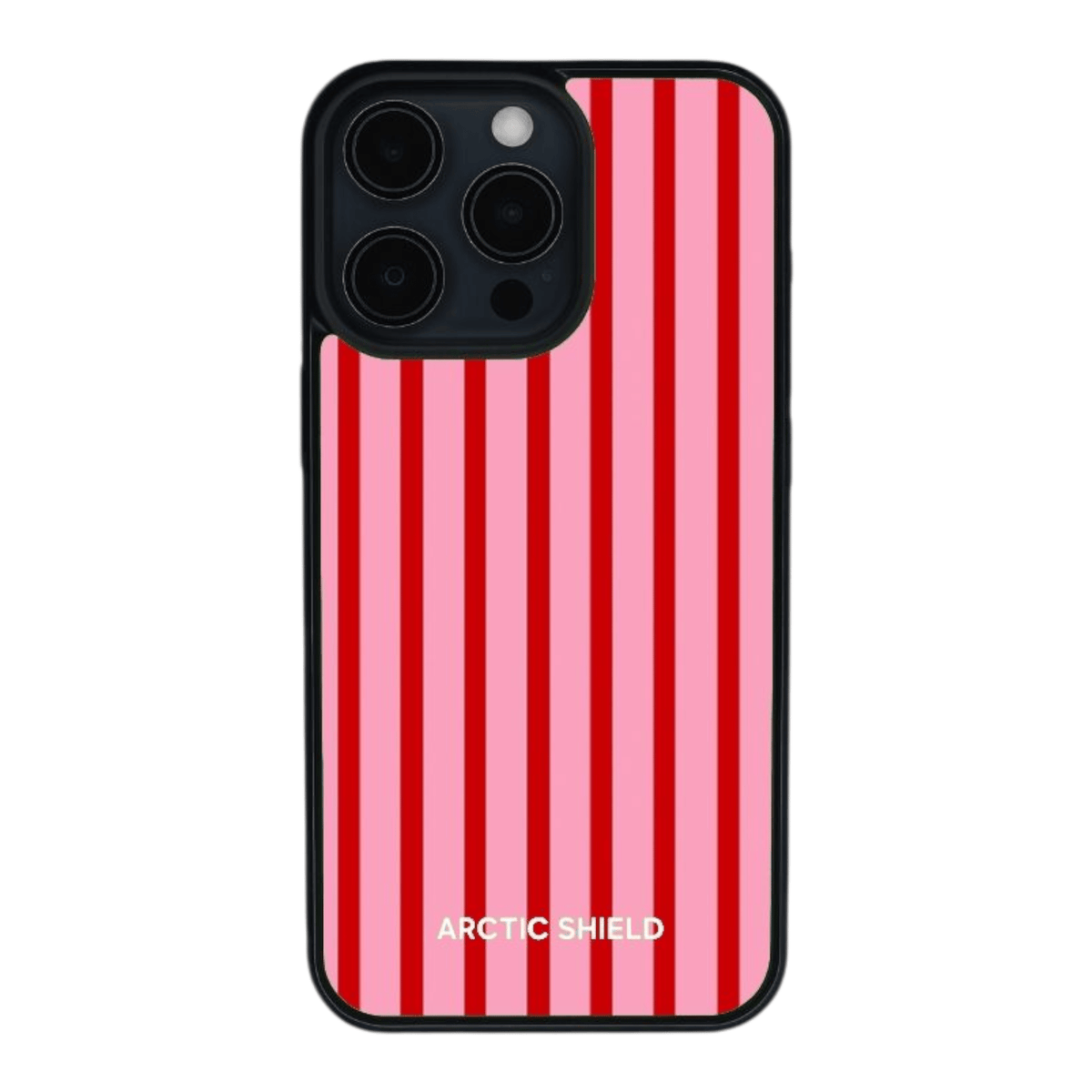 Arctic Shield Lollipop Stripes MagSafe suojakuori iPhone 15 Plus, karkkiraitadesign ja vahva magneetti