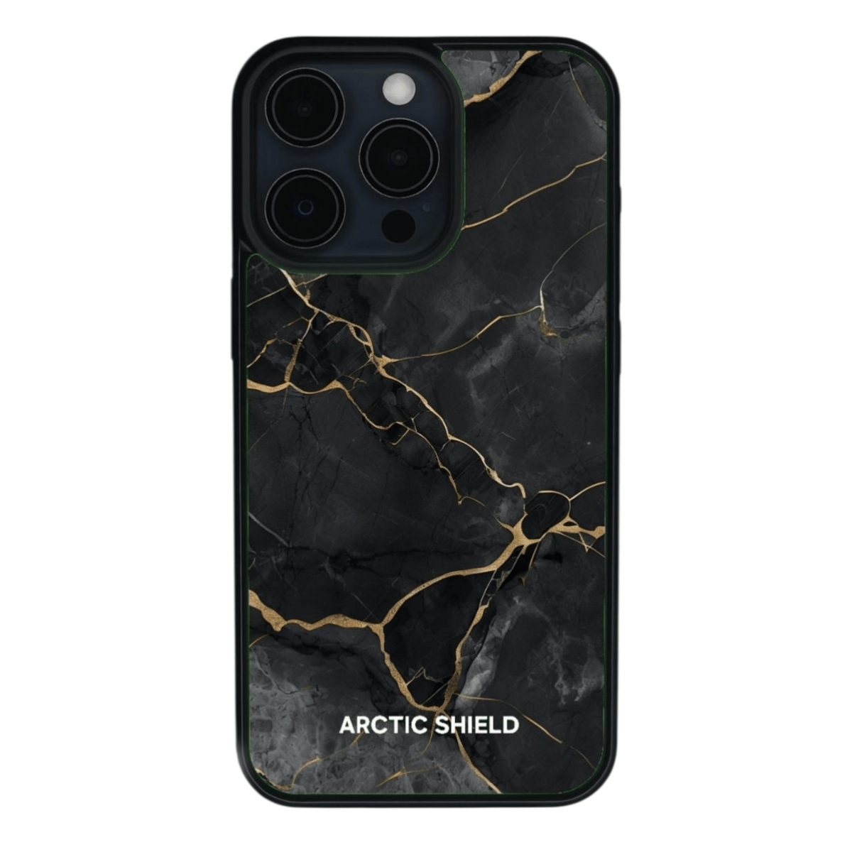 iPhone 11 Pro Arctic Shield Musta Marmori Suojakuori