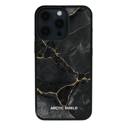 iPhone 11 Pro Arctic Shield Musta Marmori Suojakuori
