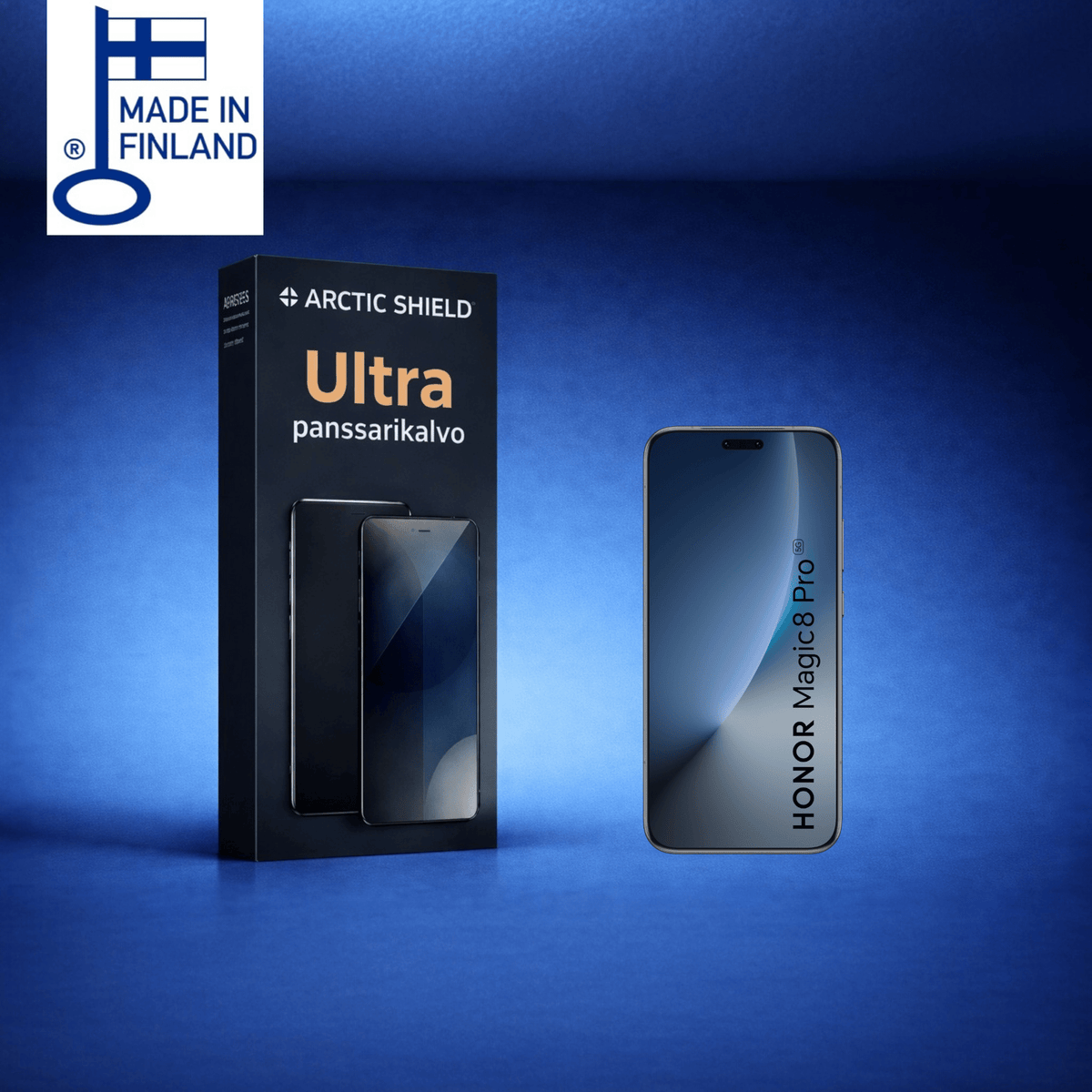Honor Magic 8 Pro panssarikalvo – Ultra lasimainen ja erittäin liukas näytönsuoja, joka joustaa ja kestää iskuja ilman halkeamista