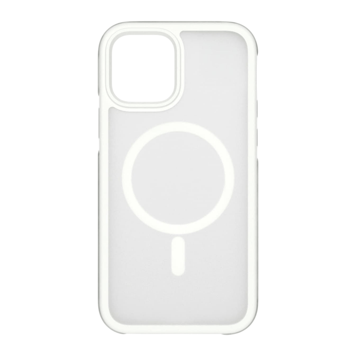 iPhone 11 Pro Max valkoinen magneettinen kuori läpinäkyvällä taustalla