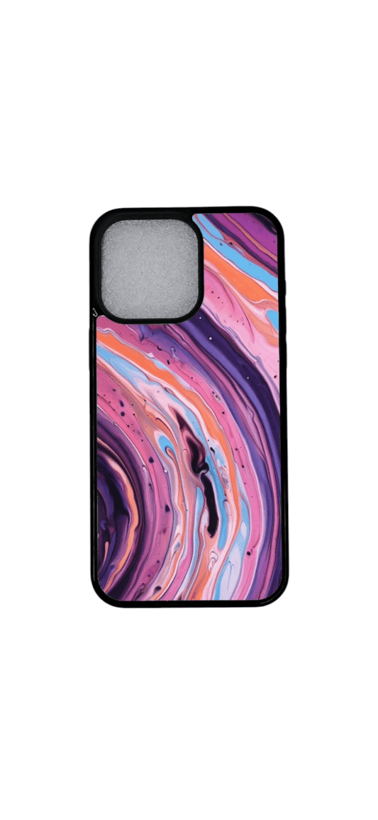 iPhone 12 Pro Magnetic Case – Violet Swirl Art