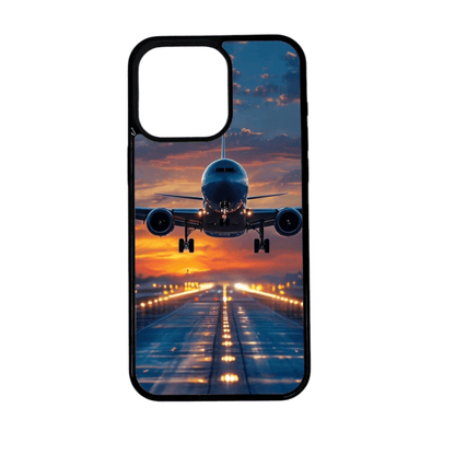 iPhone 12 Pro suojakuori lentokoneella ja auringonlaskulla edestä (etukuva)