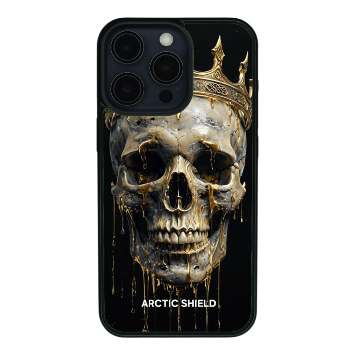  iPhone 13 Pro Max kuori kallokruunu – punamusta kalloteema iPhone 13 Pro Maxiin