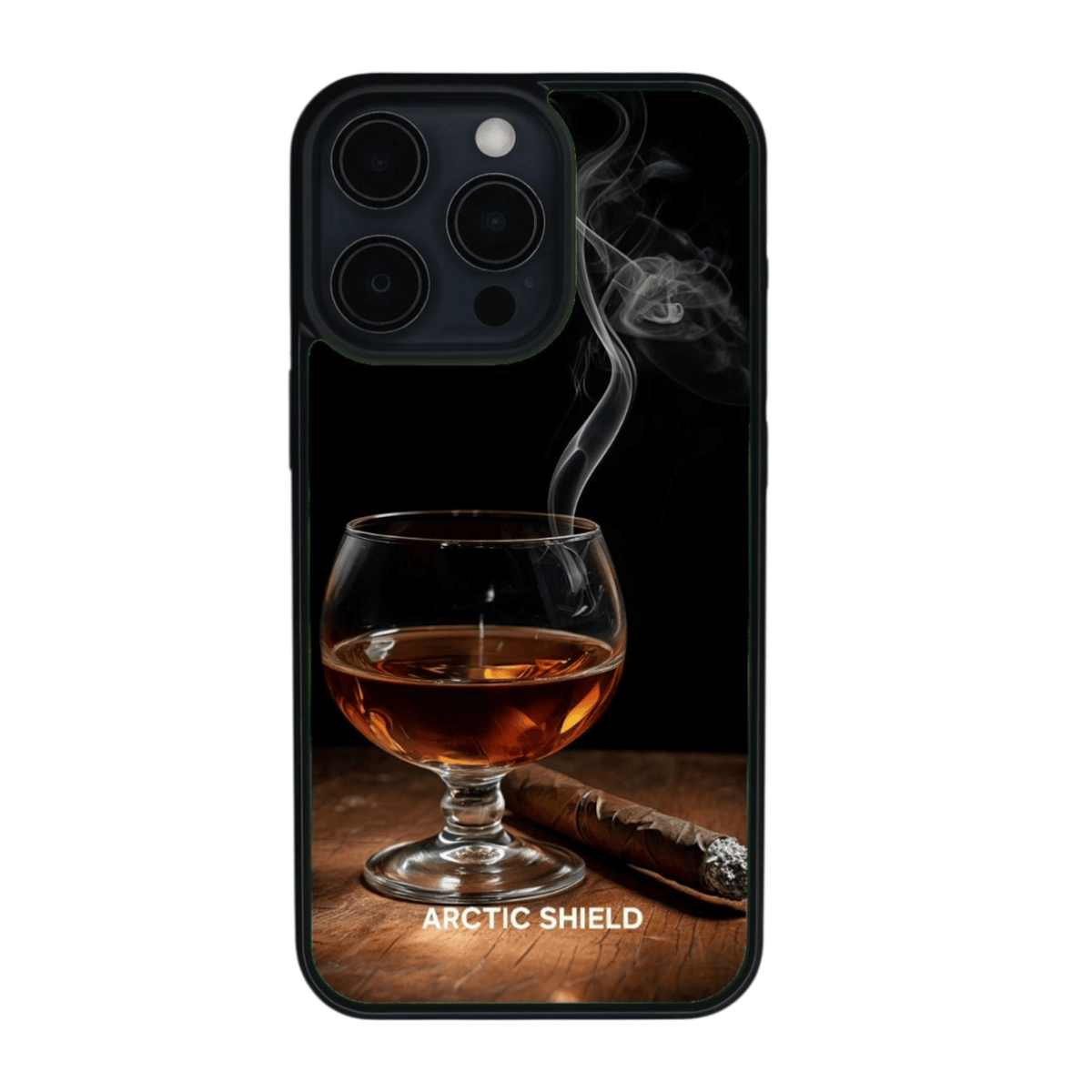 iPhone 14 Plus Magsafe kuori – tumma tyylikäs juomadesign Arctic Shield