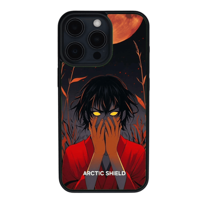 iphone 14 pro anime red moon back

