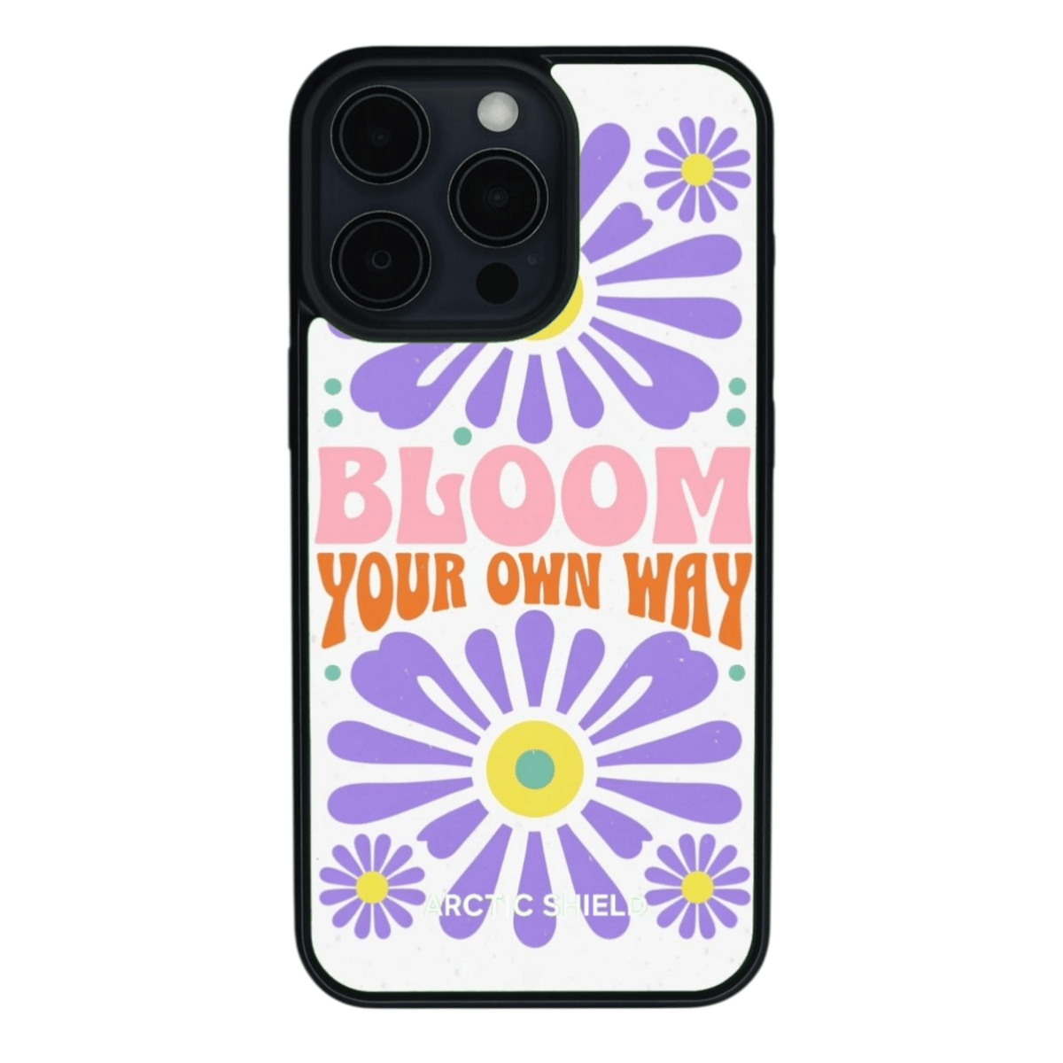 iPhone 16 Plus Magsafe kuori – retro inspiroiva kukkaprintti Arctic Shield