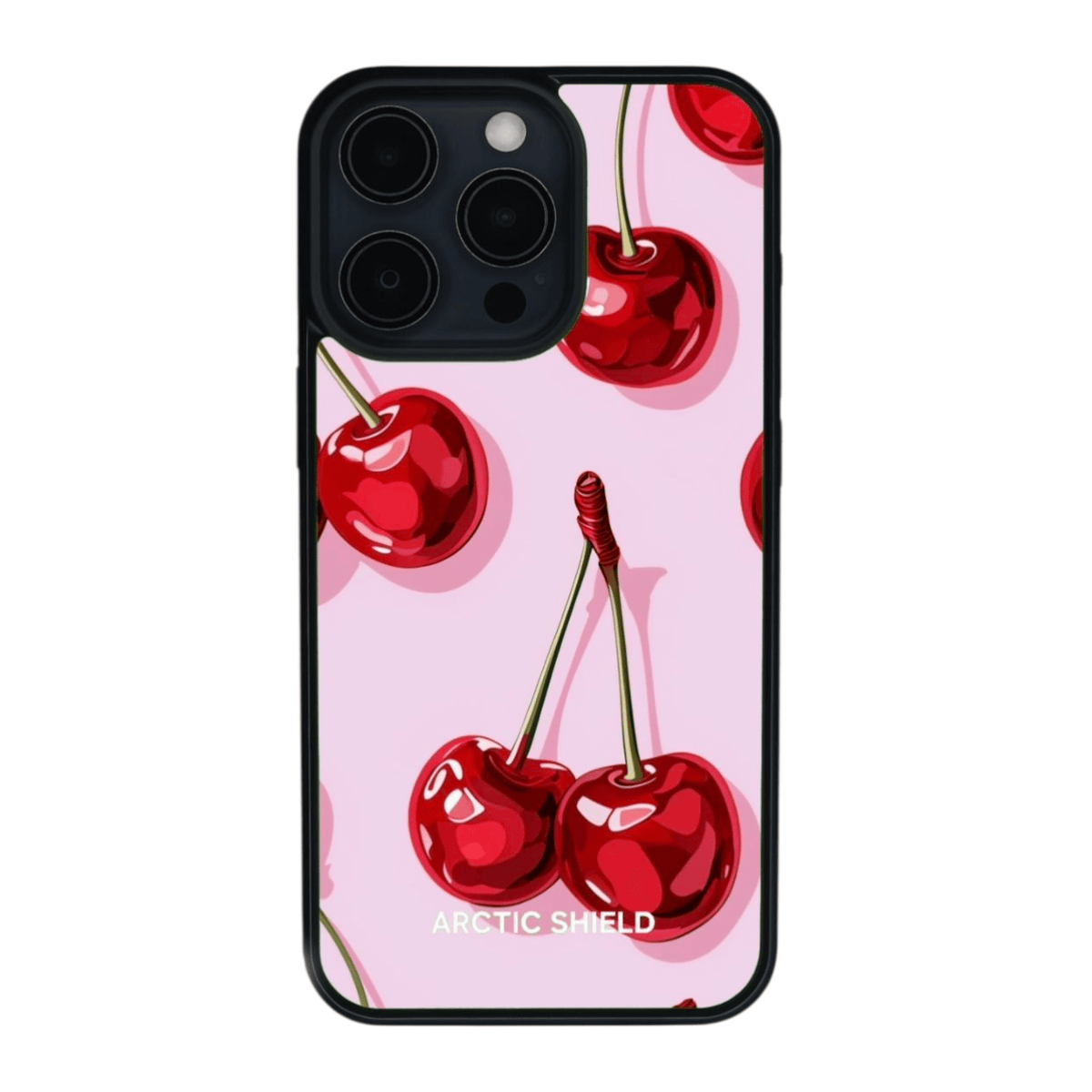 iPhone 16 Pro Max MagSafe suojakuori – Arctic Shield kirsikka-kuosi