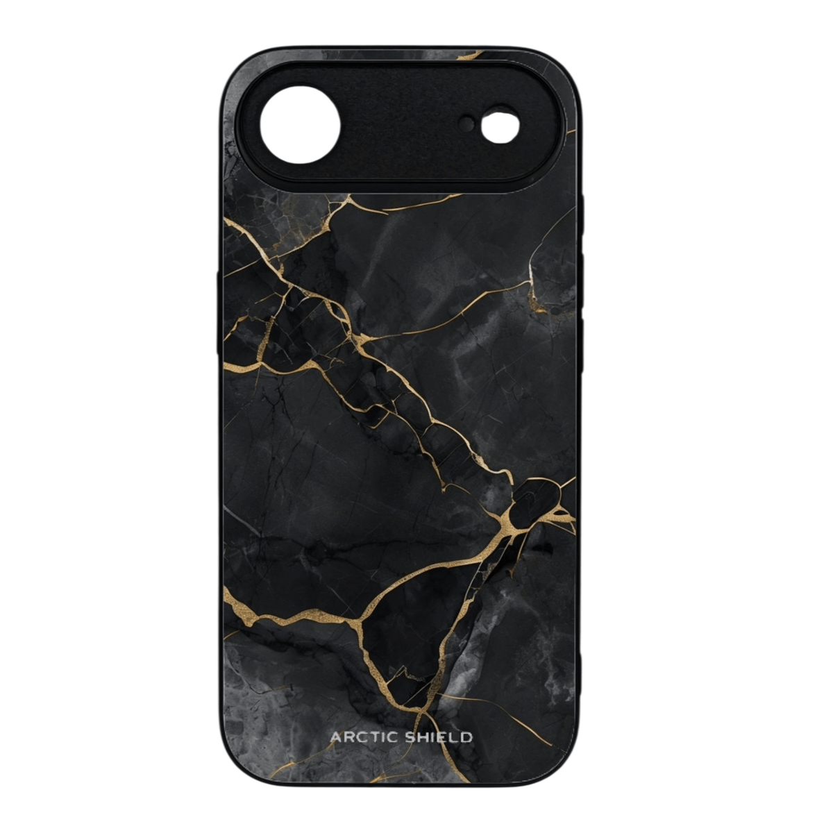 iPhone 17 Air suojakuori musta marmori kulta MagSafe yhteensopiva Arctic Shield