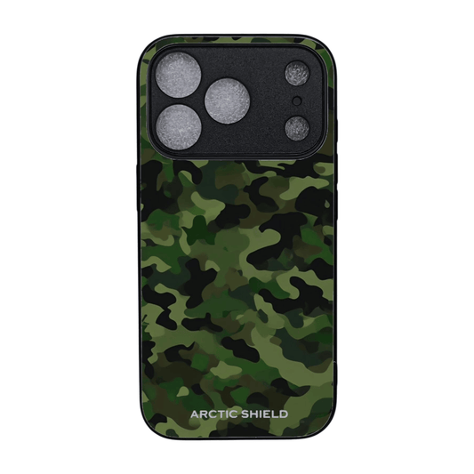iPhone 17 Pro Max suojakuori MagSafe yhteensopiva – Arctic Shield maastokuvio camouflage design

