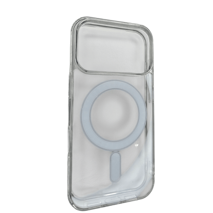 Kirkas iPhone 17 Pro Max suojakuori MagSafe-yhteensopivalla magneetilla
