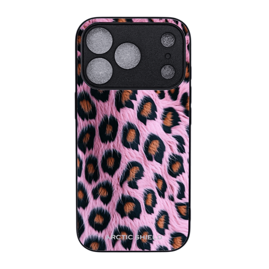iPhone 17 Pro suojakuori pinkki leopardikuvio MagSafe yhteensopiva Arctic Shield