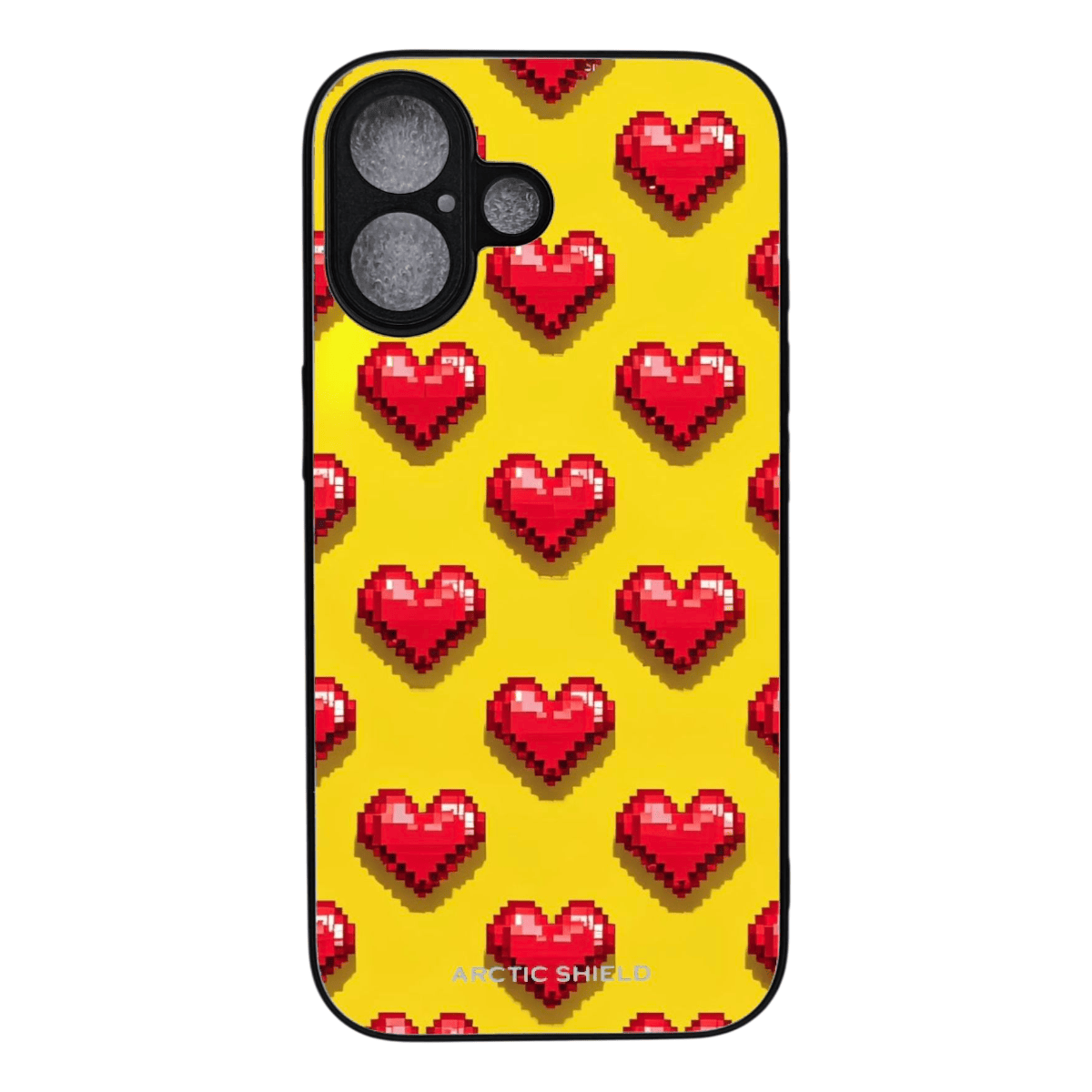 iPhone 18 Pro Max MagSafe-yhteensopiva suojakuori, Pixel Heart – kuosin esimerkkikuva 1