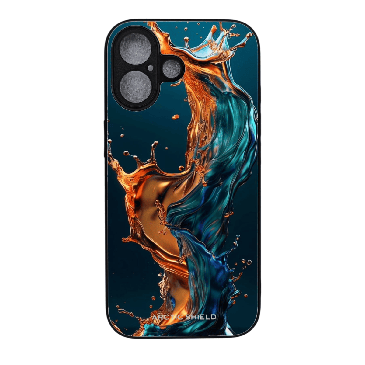 iPhone 18 Pro MagSafe-yhteensopiva suojakuori, Liquid Fire & Water – kuosin esimerkkikuva 1