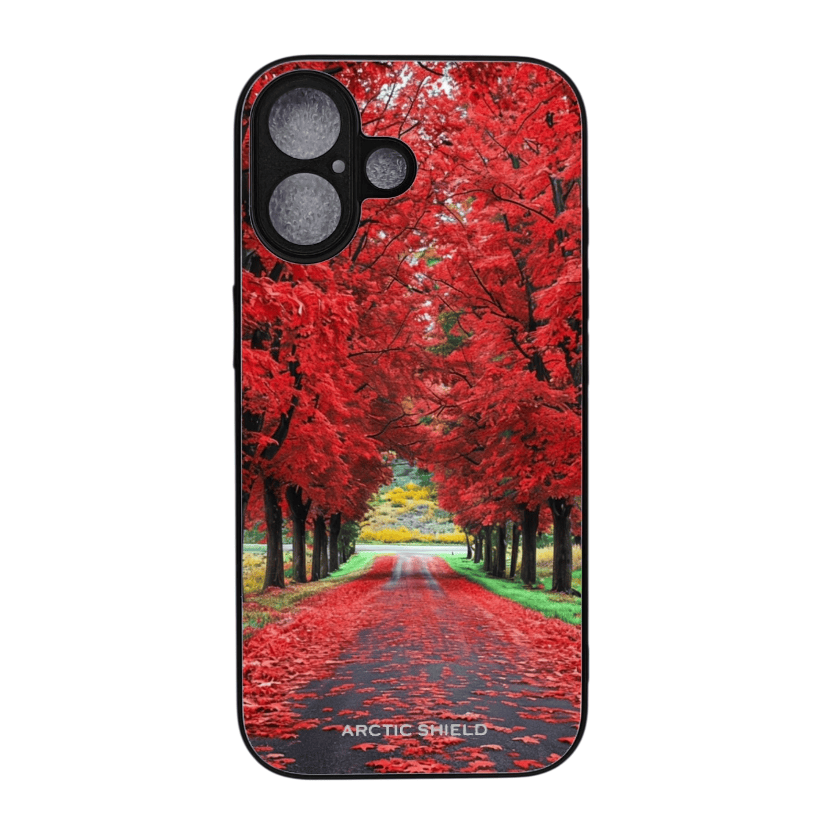 iPhone 18 Pro MagSafe-yhteensopiva suojakuori, Red Autumn Road – kuosin esimerkkikuva 1
