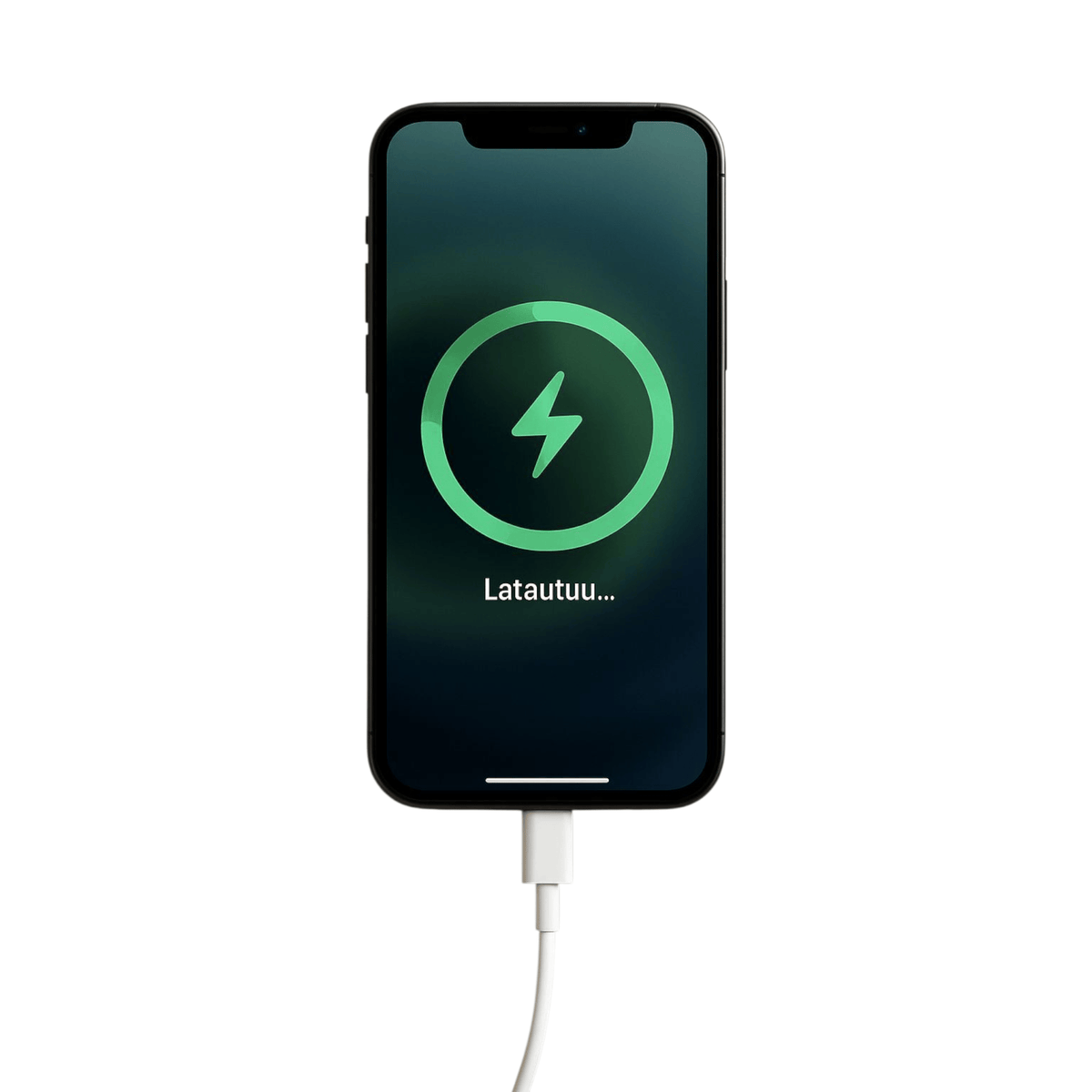 iPhone latautuu USB-C to Lightning -kaapelilla 1,5 m, PD-pikalataus