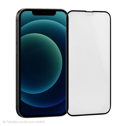 iPhone XS panssarilasi – Full Cover 9H näytönsuoja mustalla reunuksella
