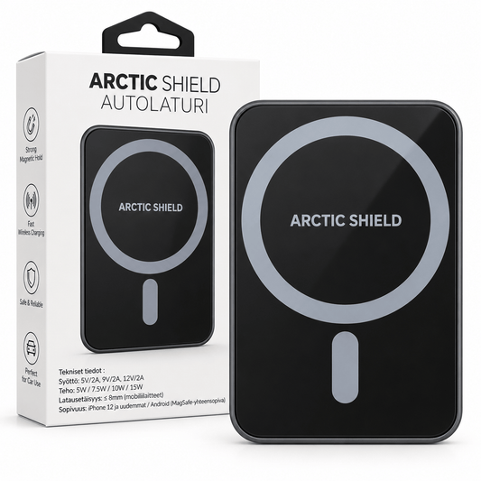 Arctic Shield MagSafe-autolaturi ilmastointiritiläkiinnityksellä