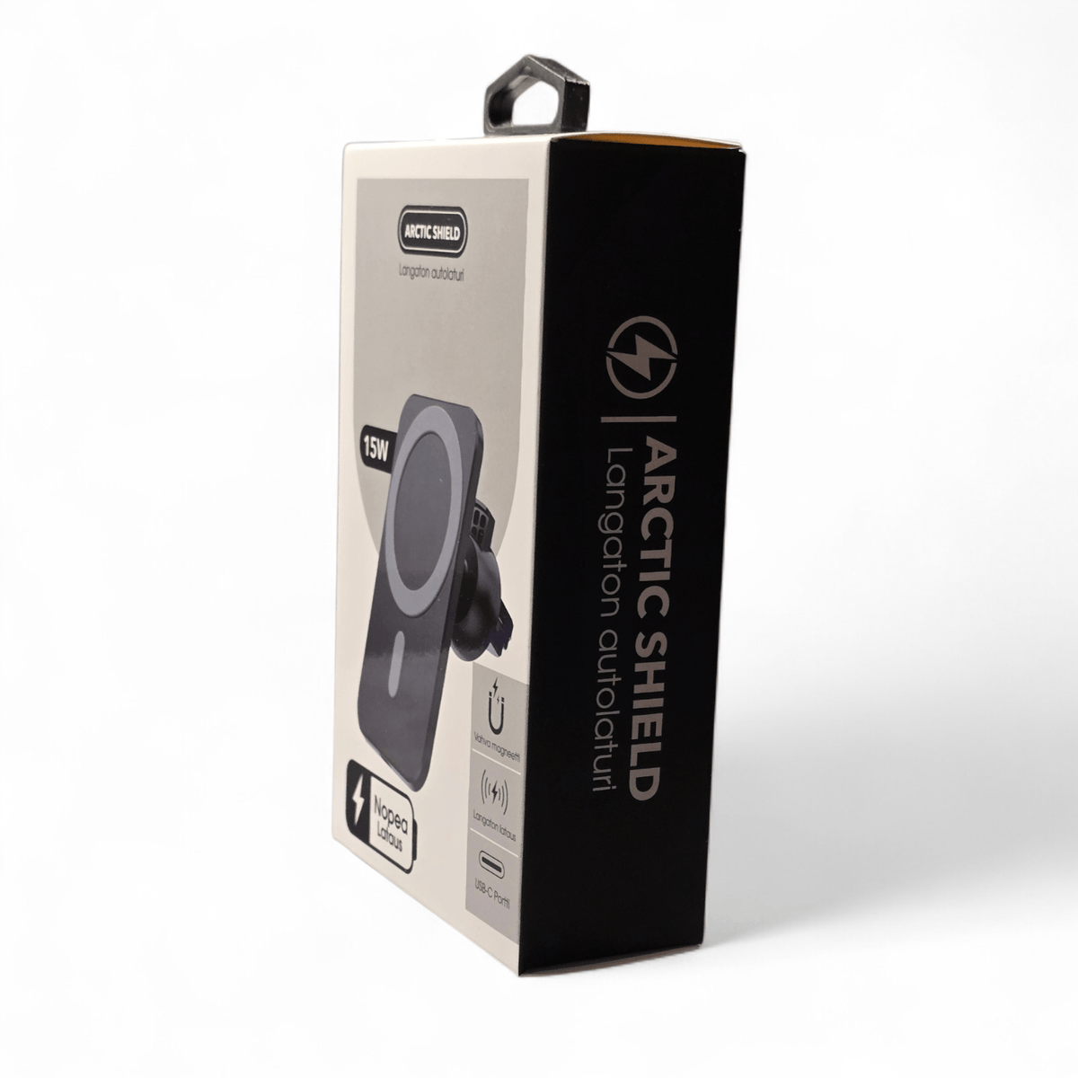 MagSafe autolaturi autoon – Arctic Shield magneettinen iPhone-autolaturi ilmastointiritilään