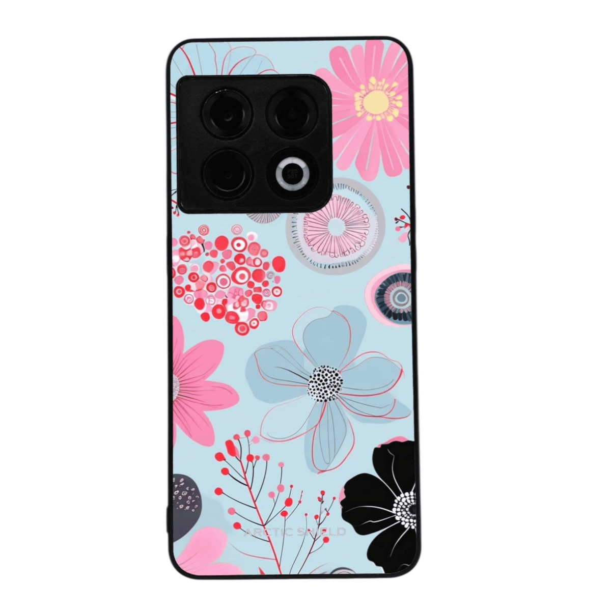 OnePlus 11 Floral Bloom -suojakuori – vaaleansininen kukkakuosi 