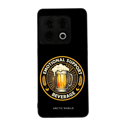 OnePlus 11 kuori Arctic Shield musta pohja ja oluttuoppi kuvio


