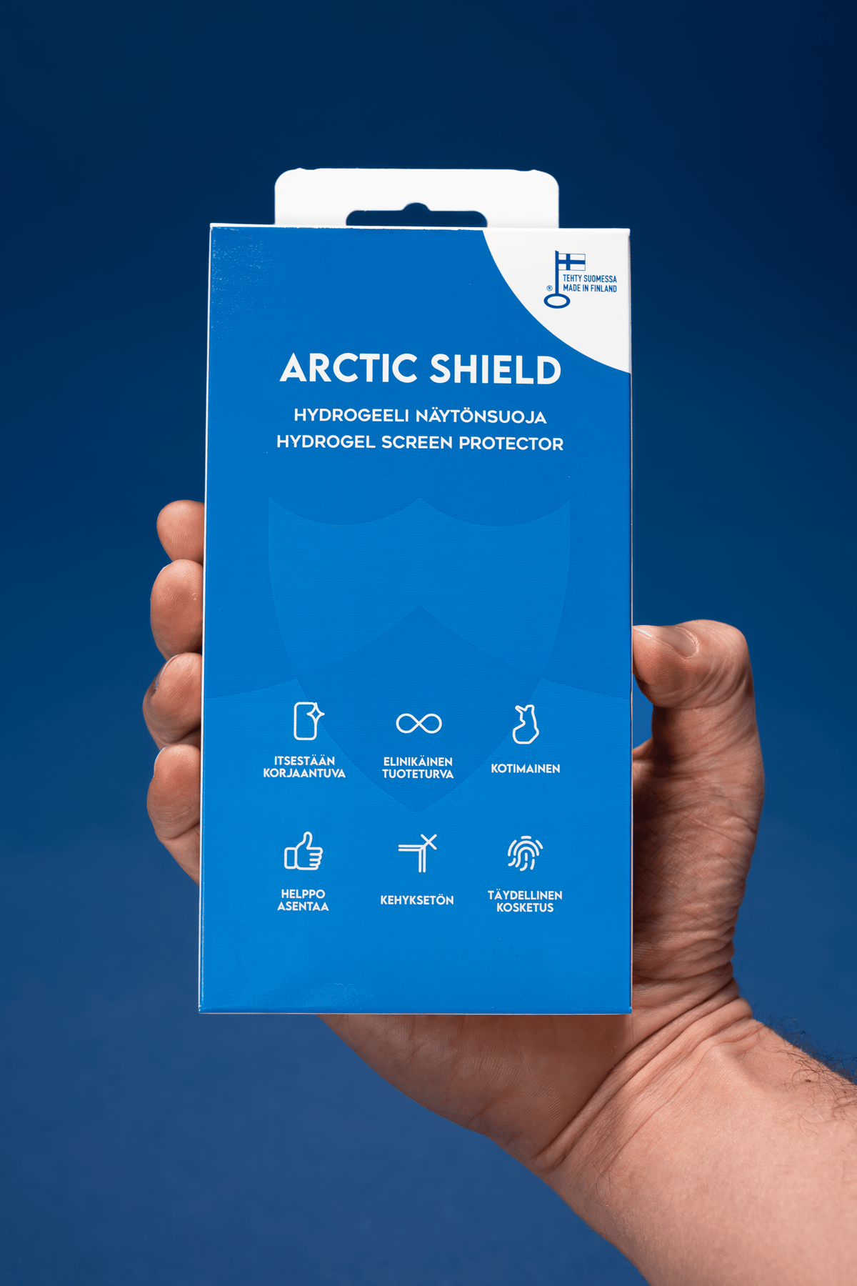 OnePlus 11R panssarikalvo Arctic Shield Frost mattapinnalla – tuotepakkaus esittely.