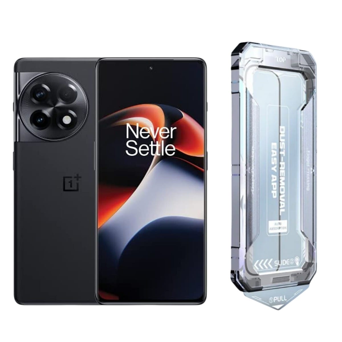 OnePlus 11R privacy panssarilasi asennuskehikolla