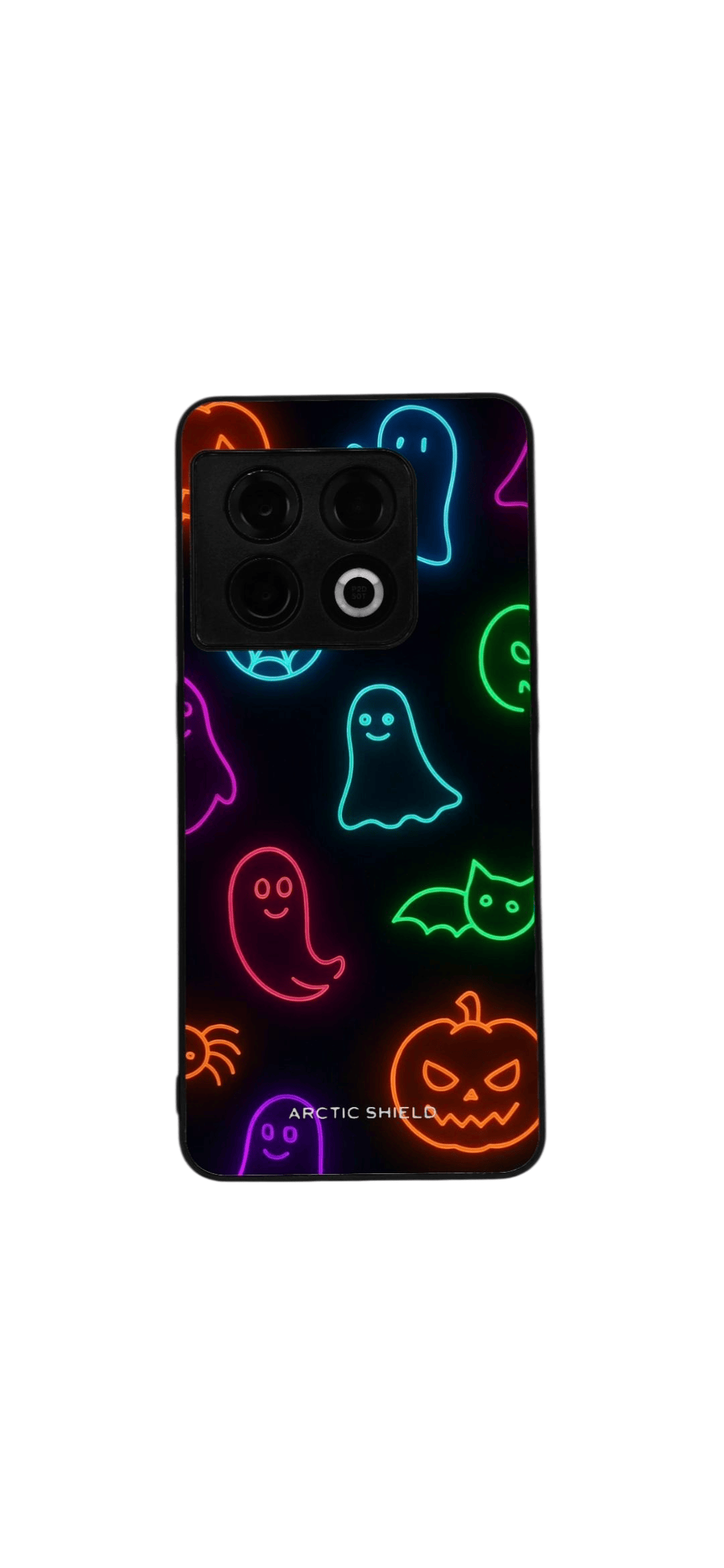 OnePlus 12 suojakuori – Halloween neon teema haamut ja kurpitsa