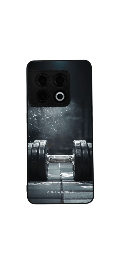OnePlus 12R älykäs Dumbbell-suojakuori – mattamusta iskunkestävä design
