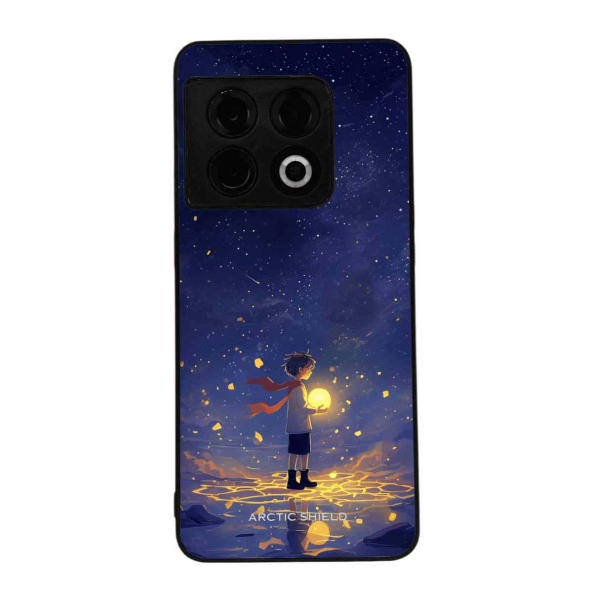 OnePlus 13 Starlight Dream -suojakuori – poika pitelee hehkuvaa orbia