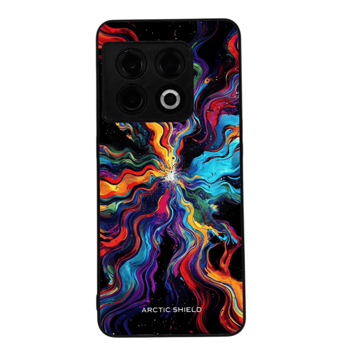 OnePlus 13R Arctic Shield kuori – pystysuora monivärinen abstrakti design