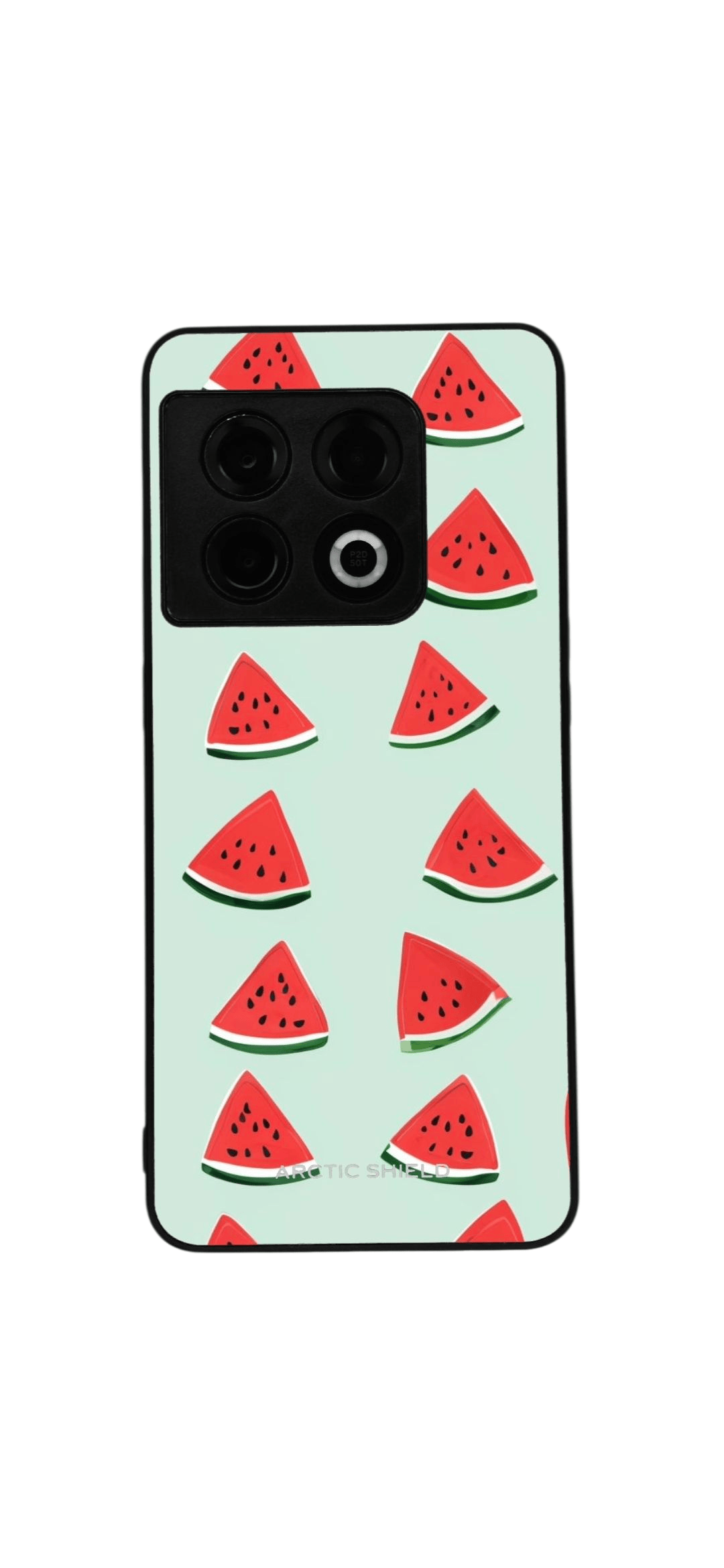 OnePlus 13R Arctic Shield suojakuori – vaaleanvihreä kuori punaisilla vesimeloneilla

