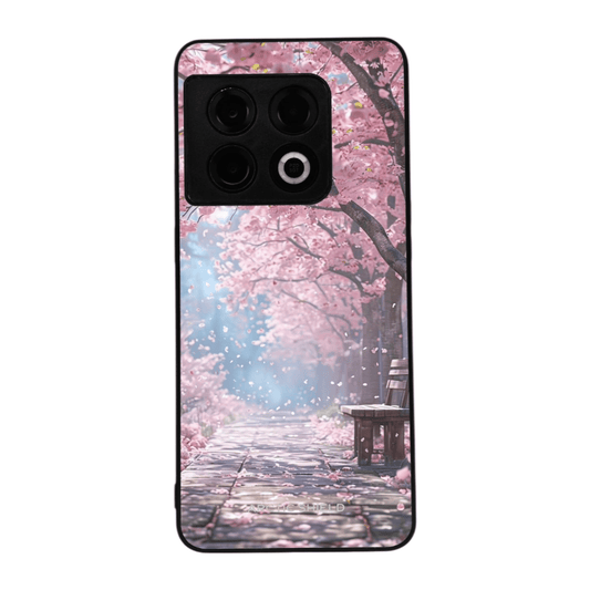 OnePlus 13R Sakura Serenity -suojakuori – kirsikankukkainen polkumaisema
