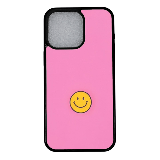 OnePlus 15 suojakuori – Pinkki Smiley – kuosin esimerkkikuva 1