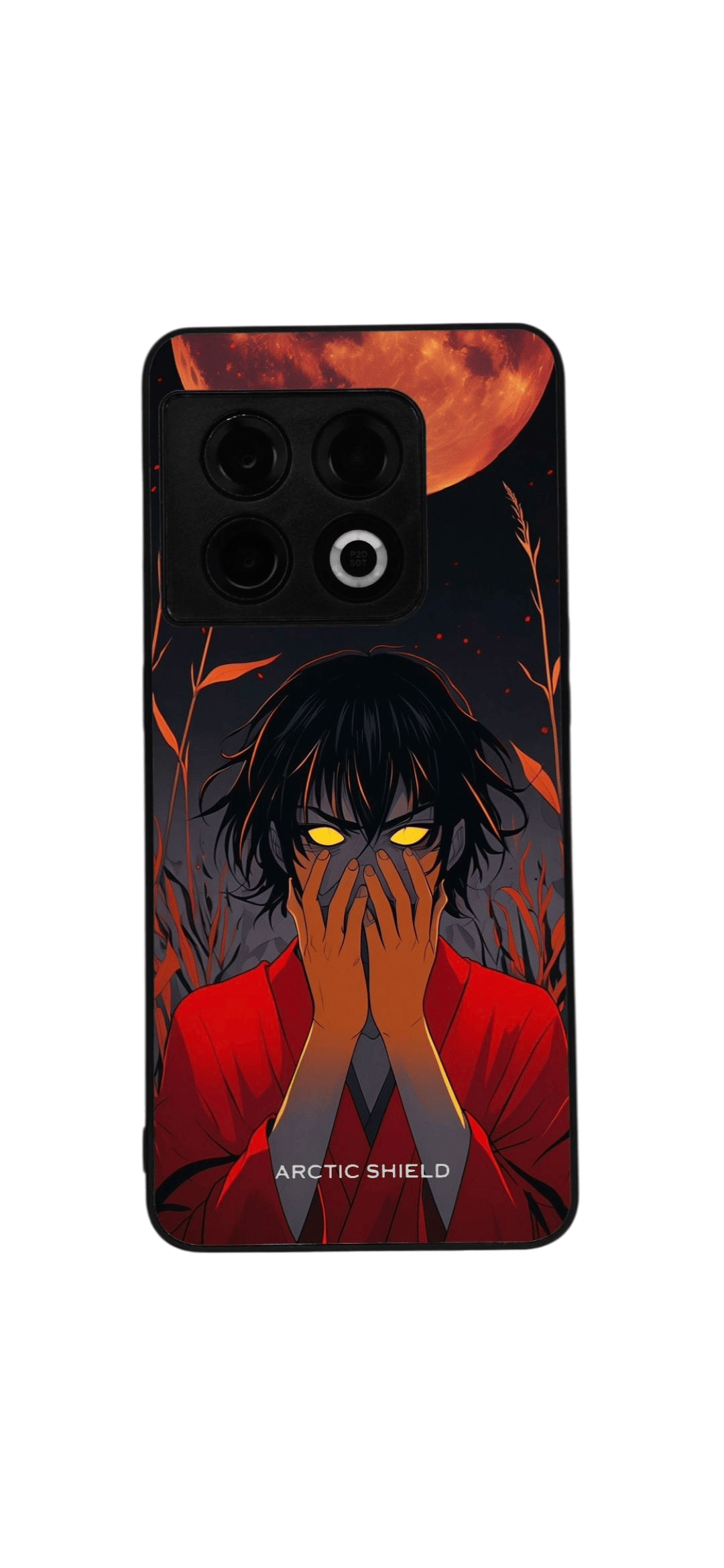 OnePlus 7T Arctic Shield suojakuori – dramaattinen punaisen kuun animekuosi