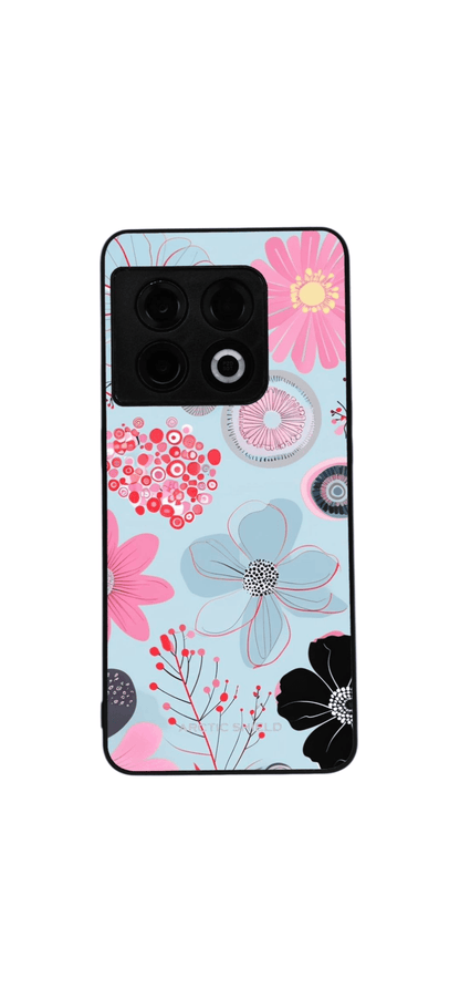 OnePlus 8 Pro Floral Bloom -suojakuori – vaaleansininen kukkakuosi iskunkestävä design