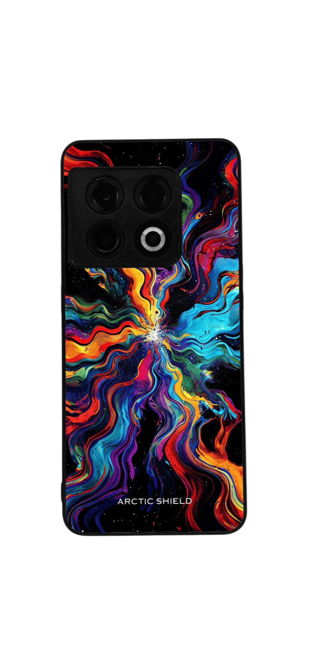 OnePlus 9 Arctic Shield suojakuori – värikäs abstrakti taidekuvio