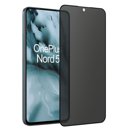 OnePlus Nord 5 privacy panssarikalvo – tummennettu näytönsuoja estää sivulta katselun