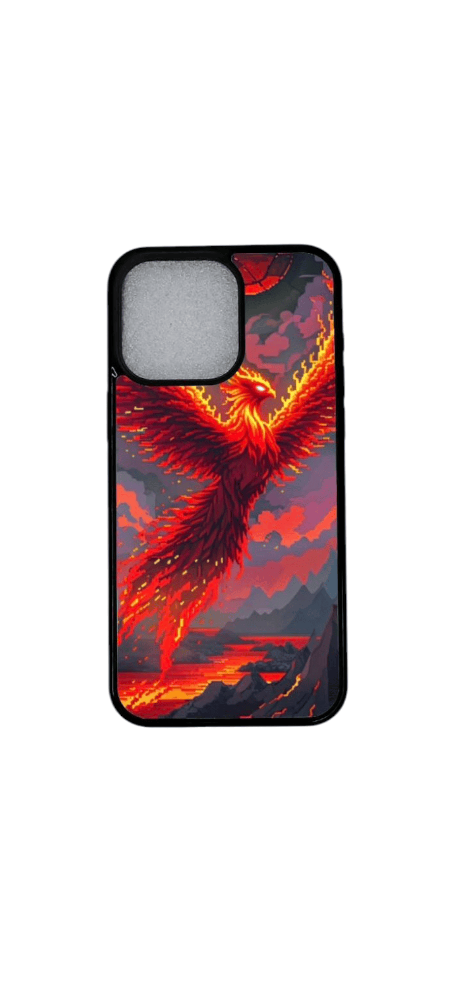 tulilintu design iPhone 12 -suojakuoressa