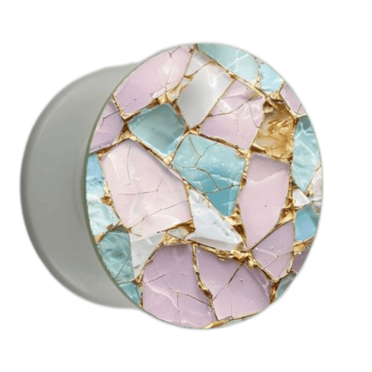 Puhelimen pidike Ø47 mm kintsugi-pastellikuosilla – mobiilikeuppa.com
