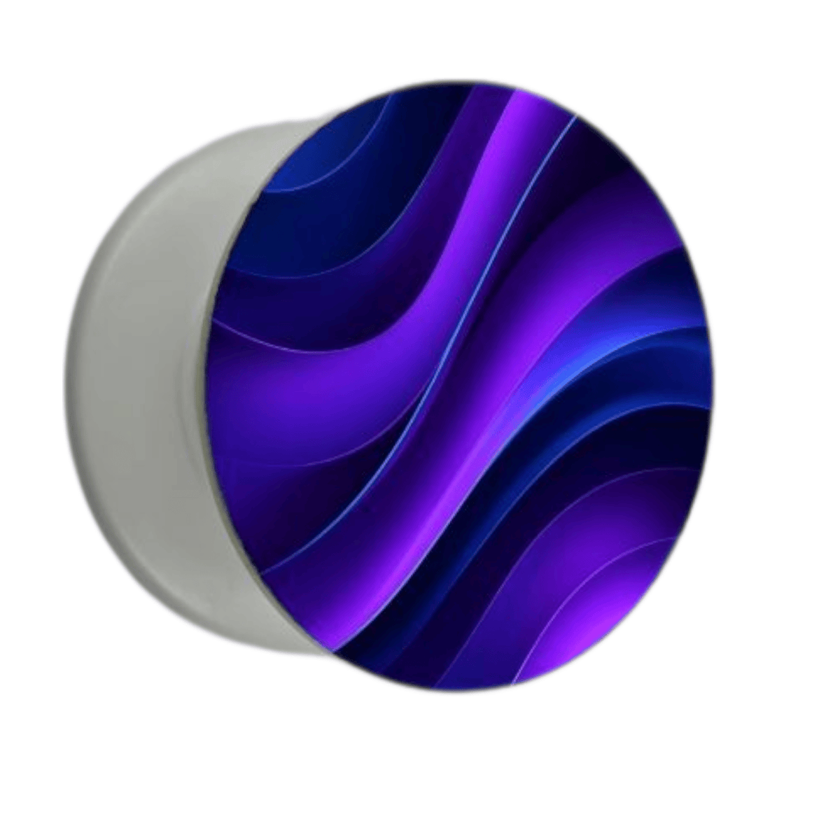 Puhelimen pidike Ø47 mm Neon Waves -kuosilla – mobiilikeuppa.com