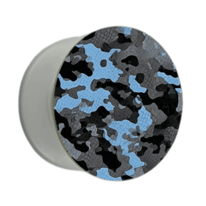 Puhelimen pidike Ø47 mm sininen camo -kuosilla – mobiilikeuppa.com