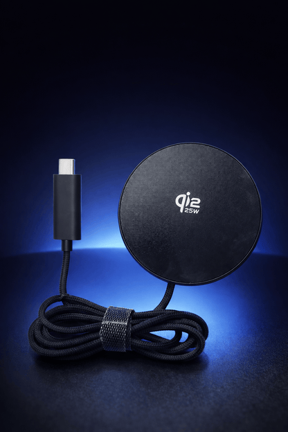 Qi2 laturi 25W magneettinen langaton USB-C pikalaturi iPhone 15 ,16 ja 17